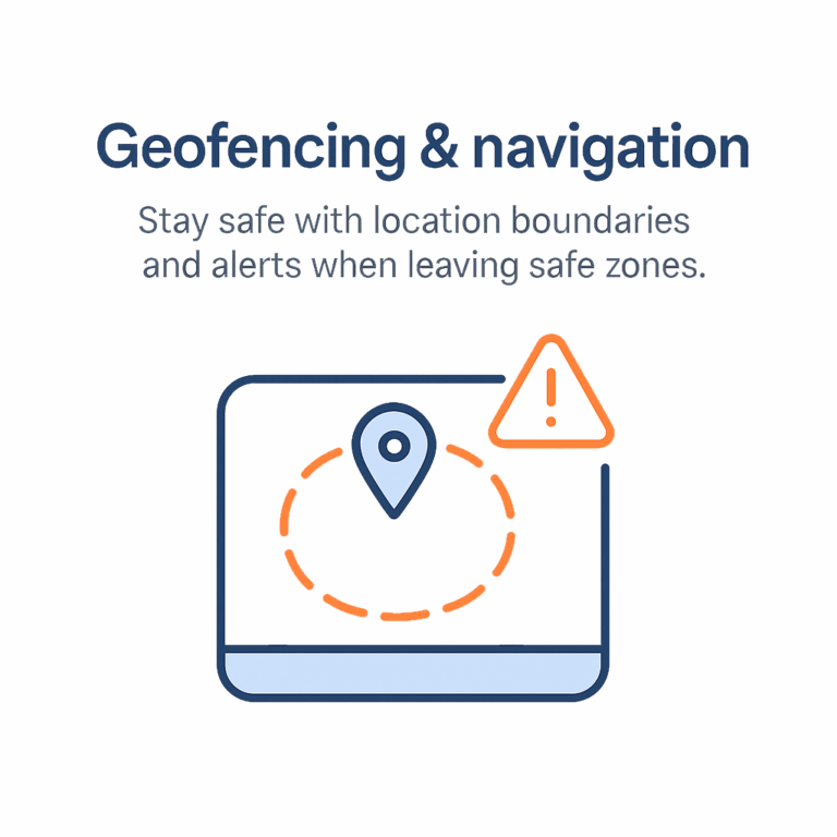 Stay safe with location boundaries and alerts when leaving safe zones.